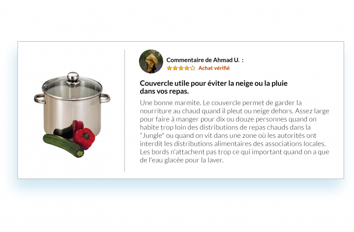 L’ASSOCIATION L’AUBERGE DES MIGRANTSDÉTOURNE AMAZON POUR UNE CAMPAGNE D’APPEL AUX DONS INÉDITE