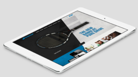 Campagne digitale – Babolat, Jeu. Site. Et match
