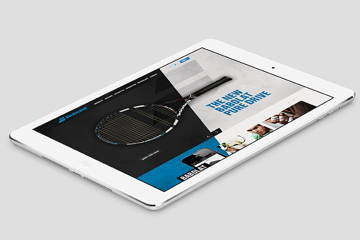 Campagne digitale – Babolat, Jeu. Site. Et match