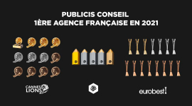 Publicis Conseil, 1ère agence française aux Cannes Lions Festival, aux D&AD Awards et aux Eurobest 2021