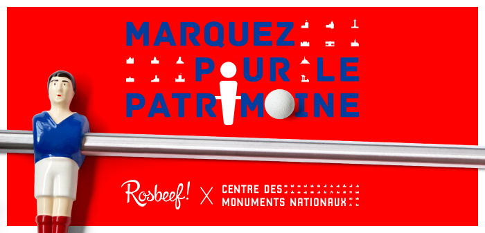 #MarquezPourLePatrimoine – identité visuelle, affichage évènement
