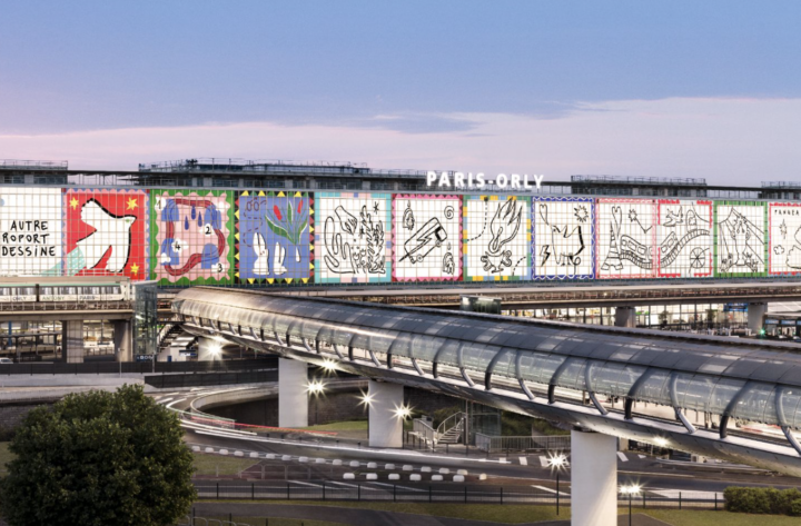 Paris Aéroport dévoile une nouvelle fresque évolutive sur la façade d&rsquo;ORLY