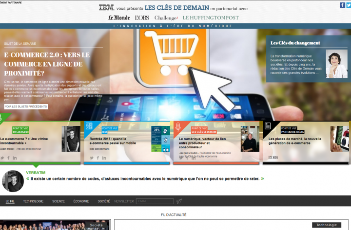 Plateforme de Brand Content Les Clés De Demain