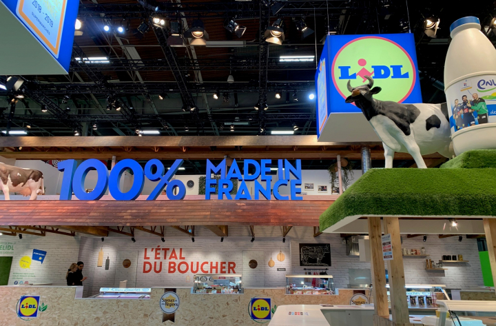 Impressionnant dispositif de communication pour Lidl au SIA 2019