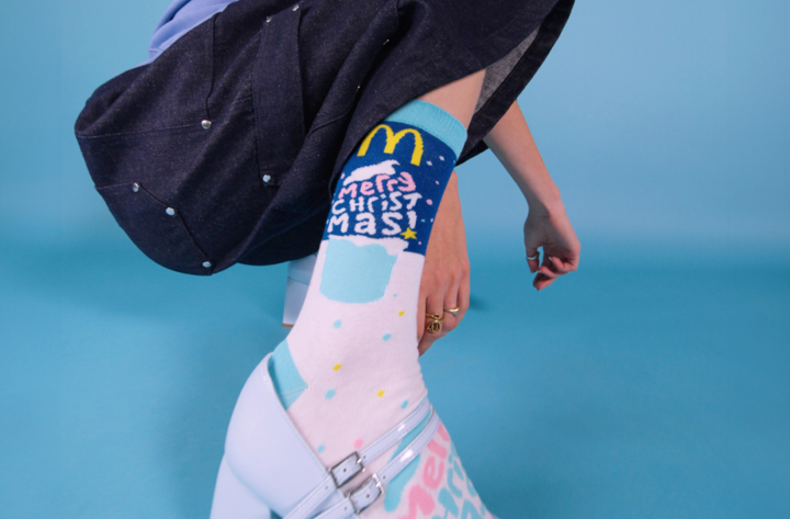 Campagne digitale -Les Xmas Socks by McDo font leur show !