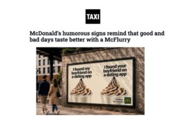 Design Taxi – McDonald&rsquo;s célèbre ses desserts glacés