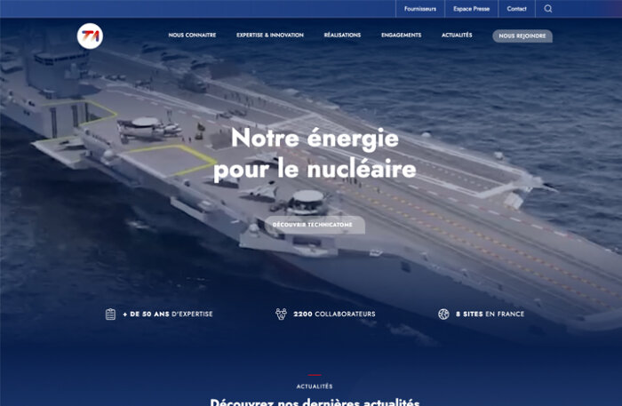 Mindoza propulse le nouveau site internet de TechnicAtome