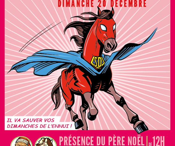 LE RETOUR DE SUPERDIMANCHE. CAMPAGNE D’AFFICHAGE POUR LE TROT