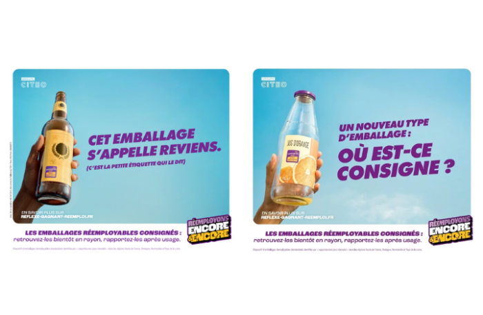 Campagne de communication pour le lancement d&rsquo;une expérimentation de réemploi des emballages
