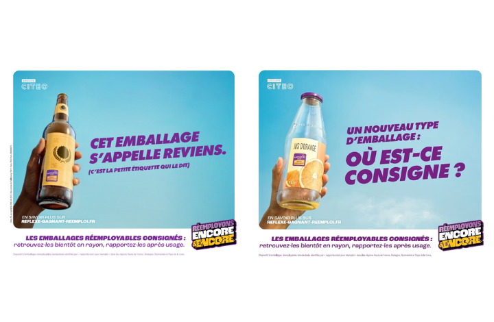 Campagne de communication pour le lancement d&rsquo;une expérimentation de réemploi des emballages