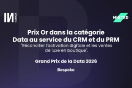 L’Agence Bespoke remporte l’Or dans la catégorie Data au service du CRM et PRM au Grand Prix de la Data 2026