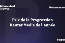 L’Agence Bespoke remporte le Prix de la Progression Kantar Media 2026
